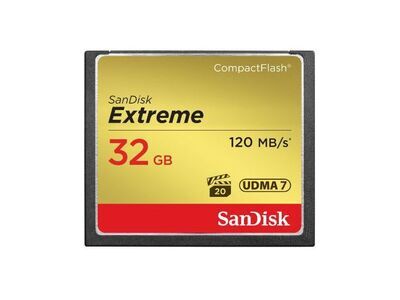 SanDisk CompactFlash Extreme 32 GB 120 MB/s UDMA (CF-kaart)